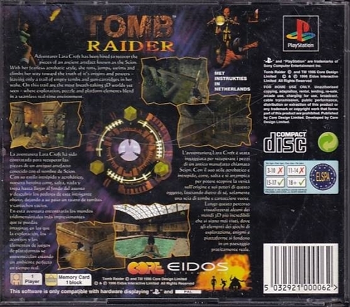 Tomb Raider - PS1 (B Grade) (Genbrug)